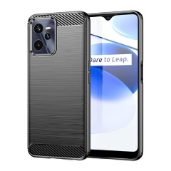 Realme C35 Gigapack szilikon telefonvédő ütésállóság, karbon minta, FEKETE Realme C35 Gigapack szilikon telefonvédő ütésállóság, karbon minta, FEKETE