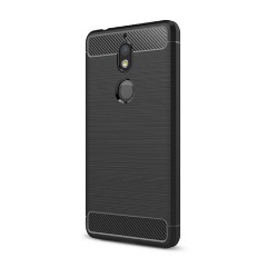 Nokia 7 Gigapack szilikon telefonvédő ütésállóság, karbon minta, FEKETE