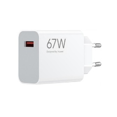 XIAOMI HYPERCHARGE hálózati töltő USB aljzat 67W, gyorstöltő, FEHÉR