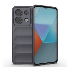 Xiaomi Poco X6 5G Gigapack Szilikon telefonvédő ütésállóság, 3D, SÖTÉTSZÜRKE