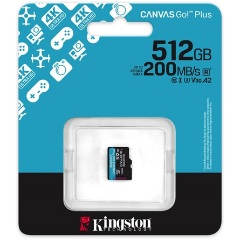 Kingston 512GB Canvas Go! Plus Gen4 UHS-1 Class10 U3 V30 A2 microSDXC memóriakártya Single Pack