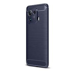 Xiaomi Mi 11 Pro 5G Gigapack szilikon telefonvédő ütésállóság, karbon minta, SÖTÉTKÉK Xiaomi Mi 11 Pro 5G Gigapack szilikon telefonvédő ütésállóság, karbon minta, SÖTÉTKÉK
