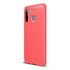Samsung A21 Gigapack szilikon telefonvédő ütésállóság, karbon minta, PIROS Samsung A21 Gigapack szilikon telefonvédő ütésállóság, karbon minta, PIROS