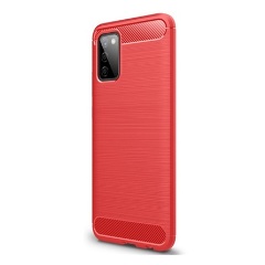 Samsung A02s Gigapack szilikon telefonvédő ütésállóság, karbon minta, PIROS Samsung A02s Gigapack szilikon telefonvédő ütésállóság, karbon minta, PIROS
