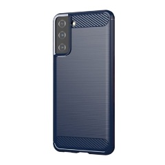 Samsung S21 Plus Gigapack Szilikon telefonvédő ütésállóság, karbon minta, SÖTÉTKÉK Samsung S21 Plus Gigapack Szilikon telefonvédő ütésállóság, karbon minta, SÖTÉTKÉK