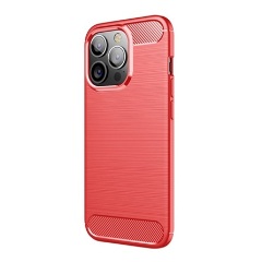 iPhone 13 Pro Gigapack szilikon telefonvédő ütésállóság, karbon minta, PIROS iPhone 13 Pro Gigapack szilikon telefonvédő ütésállóság, karbon minta, PIROS