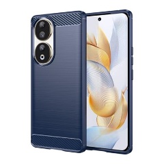 Honor 90 5G Gigapack szilikon telefonvédő ütésállóság, karbon minta, SÖTÉTKÉK