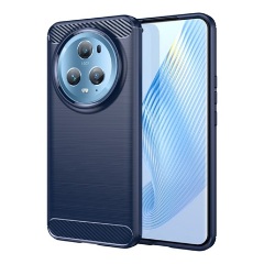 Honor Magic5 Pro 5G Gigapack szilikon telefonvédő ütésállóság, karbon minta, SÖTÉTKÉK