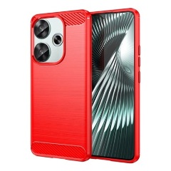 Xiaomi Poco F6 4G Gigapack Szilikon telefonvédő ütésállóság, karbon minta, PIROS Xiaomi Poco F6 4G Gigapack Szilikon telefonvédő ütésállóság, karbon minta, PIROS
