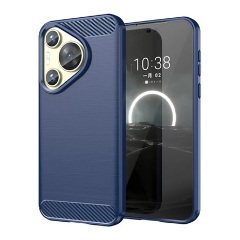 Huawei Pura 70 5G Gigapack Szilikon telefonvédő ütésállóság, karbon minta, SÖTÉTKÉK