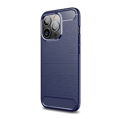 iPhone 14 Pro Gigapack szilikon telefonvédő ütésállóság, karbon minta, SÖTÉTKÉK iPhone 14 Pro Gigapack szilikon telefonvédő ütésállóság, karbon minta, SÖTÉTKÉK