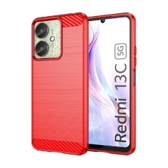 Redmi 13C 5G Gigapack Szilikon telefonvédő ütésállóság, karbon minta, PIROS Redmi 13C 5G Gigapack Szilikon telefonvédő ütésállóság, karbon minta, PIROS