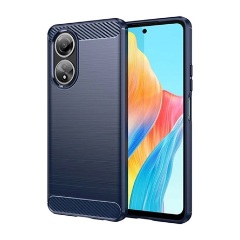 Oppo A58 4G Gigapack Szilikon telefonvédő ütésállóság, karbon minta, SÖTÉTKÉK