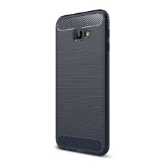 Samsung J4 Plus Gigapack szilikon telefonvédő ütésállóság, karbon minta, SÖTÉTKÉK