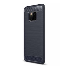 Huawei Mate 20 Pro Gigapack szilikon telefonvédő ütésállóság, karbon minta, SÖTÉTKÉK
