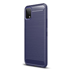 LG K42 Gigapack szilikon telefonvédő ütésállóság, karbon minta, SÖTÉTKÉK