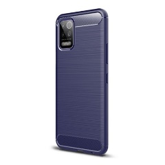 LG K52 Gigapack szilikon telefonvédő ütésállóság, karbon minta, SÖTÉTKÉK