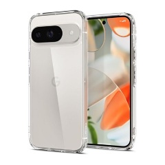 Google Pixel 9 Pro 5G SPIGEN ULTRA HYBRID műanyag telefonvédő ütésállóság, légpárnás keret, ÁTLÁTSZÓ