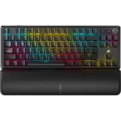 Corsair K70 Core TKL Wireless Bluetooth / vezeték nélküli angol (US) gaming Corsair MLX Red mechanikus billentyűzet feke