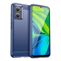 Redmi 10 5G GIGAPACK Szilikon telefonvédő ütésállóság, karbon minta, SÖTÉTKÉK