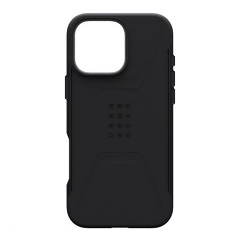 iPhone 16 Pro Max UAG CIVILIAN defender szilikon telefonvédő erős ütésállóság, MagSafe, FEKETE