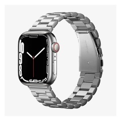 Apple Watch Series 10 46mm SPIGEN MODERN FIT pótszíj egyedi méret, fém, EZÜST