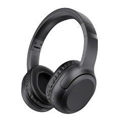 USAMS YUN Bluetooth fejhallgató SZTEREO v5.3, mikrofon, FEKETE