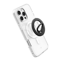 SPIGEN DUAL POP tartógyűrű szilikon, MagSafe, FEKETE