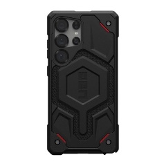 Samsung S25 Ultra UAG MONARCH PRO szilikon telefonvédő erős ütésállóság, MagSafe, FEKETE