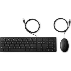 HP 320MK Combo USB angol membrán billentyűzet + egér fekete