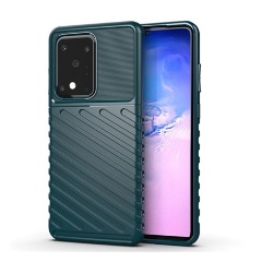 Samsung S20 Ultra 5G Gigapack Szilikon telefonvédő ütésállóság, dombor minta, SÖTÉTZÖLD Samsung S20 Ultra 5G Gigapack Szilikon telefonvédő ütésállóság, dombor minta, SÖTÉTZÖLD