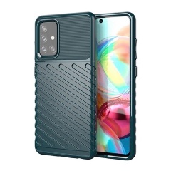 Samsung A72 5G Gigapack Szilikon telefonvédő ütésállóság, dombor minta, SÖTÉTZÖLD Samsung A72 5G Gigapack Szilikon telefonvédő ütésállóság, dombor minta, SÖTÉTZÖLD