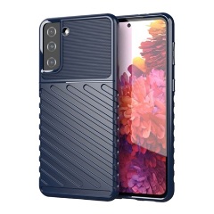 Samsung S21 Plus Gigapack Szilikon telefonvédő ütésállóság, dombor minta, SÖTÉTKÉK Samsung S21 Plus Gigapack Szilikon telefonvédő ütésállóság, dombor minta, SÖTÉTKÉK