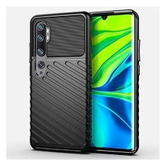 Xiaomi Mi Note 10 Pro Gigapack szilikon telefonvédő ütésállóság, dombor minta, FEKETE Xiaomi Mi Note 10 Pro Gigapack szilikon telefonvédő ütésállóság, dombor minta, FEKETE