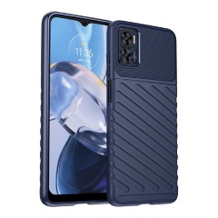 Motorola Moto E22i Gigapack Szilikon telefonvédő ütésállóság, dombor minta, SÖTÉTKÉK