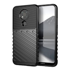 Nokia 3.4 Gigapack szilikon telefonvédő ütésállóság, dombor minta, FEKETE