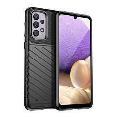 Samsung A33 5G Gigapack szilikon telefonvédő ütésállóság, dombor minta, FEKETE Samsung A33 5G Gigapack szilikon telefonvédő ütésállóság, dombor minta, FEKETE