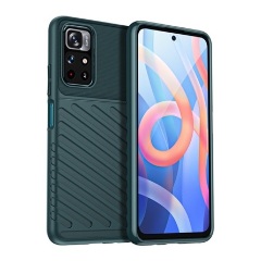 Xiaomi Poco M4 Pro 5G Gigapack szilikon telefonvédő ütésállóság, dombor minta, SÖTÉTZÖLD Xiaomi Poco M4 Pro 5G Gigapack szilikon telefonvédő ütésállóság, dombor minta, SÖTÉTZÖLD
