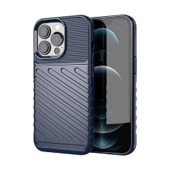 iPhone 13 Pro Gigapack szilikon telefonvédő ütésállóság, dombor minta, SÖTÉTKÉK iPhone 13 Pro Gigapack szilikon telefonvédő ütésállóság, dombor minta, SÖTÉTKÉK