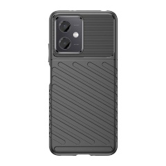Redmi Note 12 5G Gigapack Szilikon telefonvédő ütésállóság, dombor minta, FEKETE