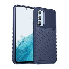 Samsung A54 5G Gigapack szilikon telefonvédő ütésállóság, dombor minta, SÖTÉTKÉK