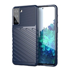 Samsung A14 4G Gigapack Szilikon telefonvédő ütésállóság, dombor minta, SÖTÉTKÉK
