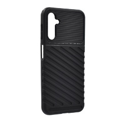 Samsung A14 4G Gigapack Szilikon telefonvédő ütésállóság, dombor minta, FEKETE