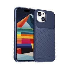 iPhone 15 Plus Gigapack szilikon telefonvédő ütésállóság, dombor minta, SÖTÉTKÉK iPhone 15 Plus Gigapack szilikon telefonvédő ütésállóság, dombor minta, SÖTÉTKÉK