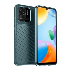 Redmi 10C Gigapack Szilikon telefonvédő ütésállóság, dombor minta, SÖTÉTZÖLD Redmi 10C Gigapack Szilikon telefonvédő ütésállóság, dombor minta, SÖTÉTZÖLD