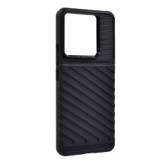 Xiaomi Poco X6 5G Gigapack Szilikon telefonvédő ütésállóság, dombor minta, FEKETE