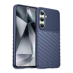 Samsung S24 FE 5G Gigapack Szilikon telefonvédő ütésállóság, dombor minta, SÖTÉTKÉK