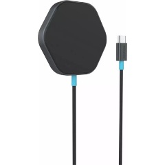 Canyon HEXAGON 110 15W univerzális vezeték nélküli töltő adapter szürke-kék (Qi)