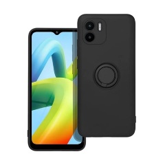 Redmi A2 Gigapack Szilikon telefonvédő tartógyűrű, kameravédő, FEKETE