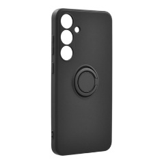 Samsung S24 5G Gigapack Szilikon telefonvédő tartógyűrű, kameravédő, FEKETE Samsung S24 5G Gigapack Szilikon telefonvédő tartógyűrű, kameravédő, FEKETE
